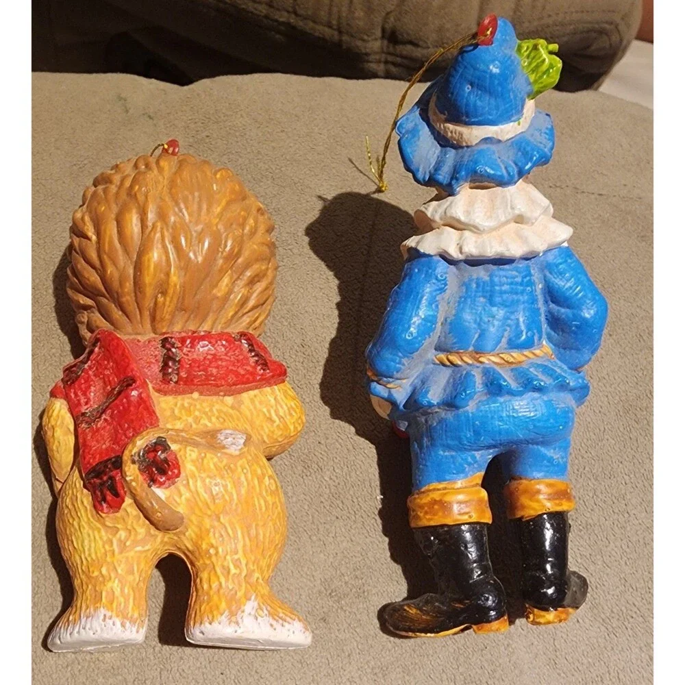 Wizard Of Oz Christmas Ornaments Kurt Adler 4pc Vtg 90’s Santa's World #H1389